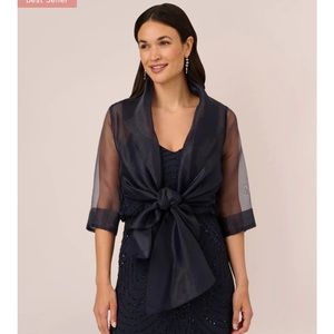 Brand new (tags still attached) ADRIANNA PAPELL sheer wrap jacket